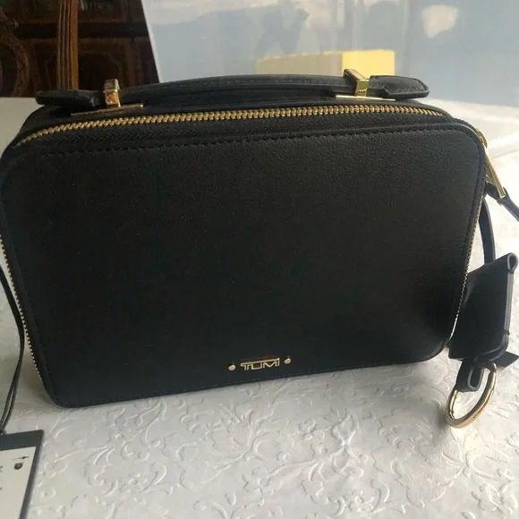 Tumi Accessories Tumi Aberdeen Leather No Strap Black Poshmark